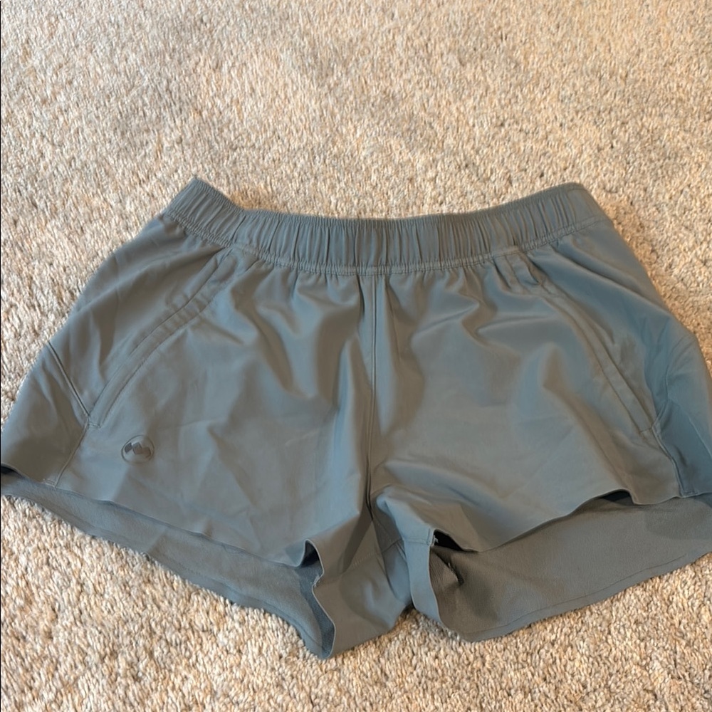 Janji Gray Athletic Shorts Lightweight Moisture-Wicking